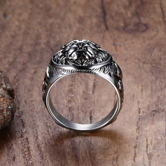 Vintage Lion Head Ring