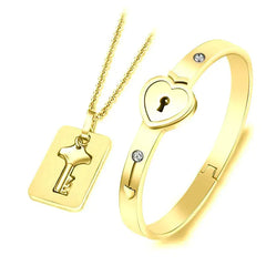 Key To My Heart Chain & Bracelet