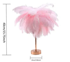 Wireless Feather Table Lamp