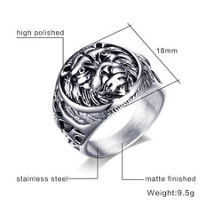 Vintage Lion Head Ring