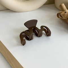 Coffee  Hair Clip-Wavy