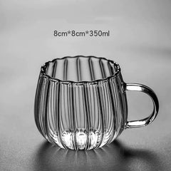 Striped Glass Mug Set