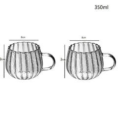 Striped Glass Mug Set