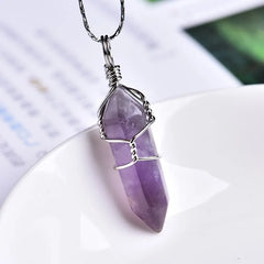 Natural Crystal Point Pendant