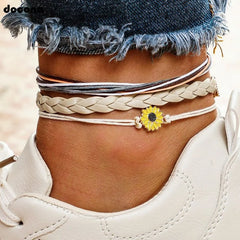 Sunflower Anklet