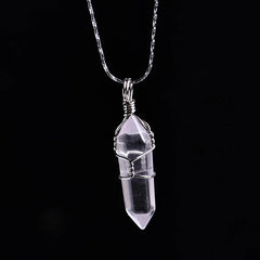 Natural Crystal Point Pendant