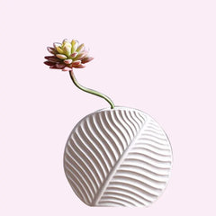 Ceramic Leaf Vase